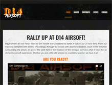 Tablet Screenshot of d14airsoft.com